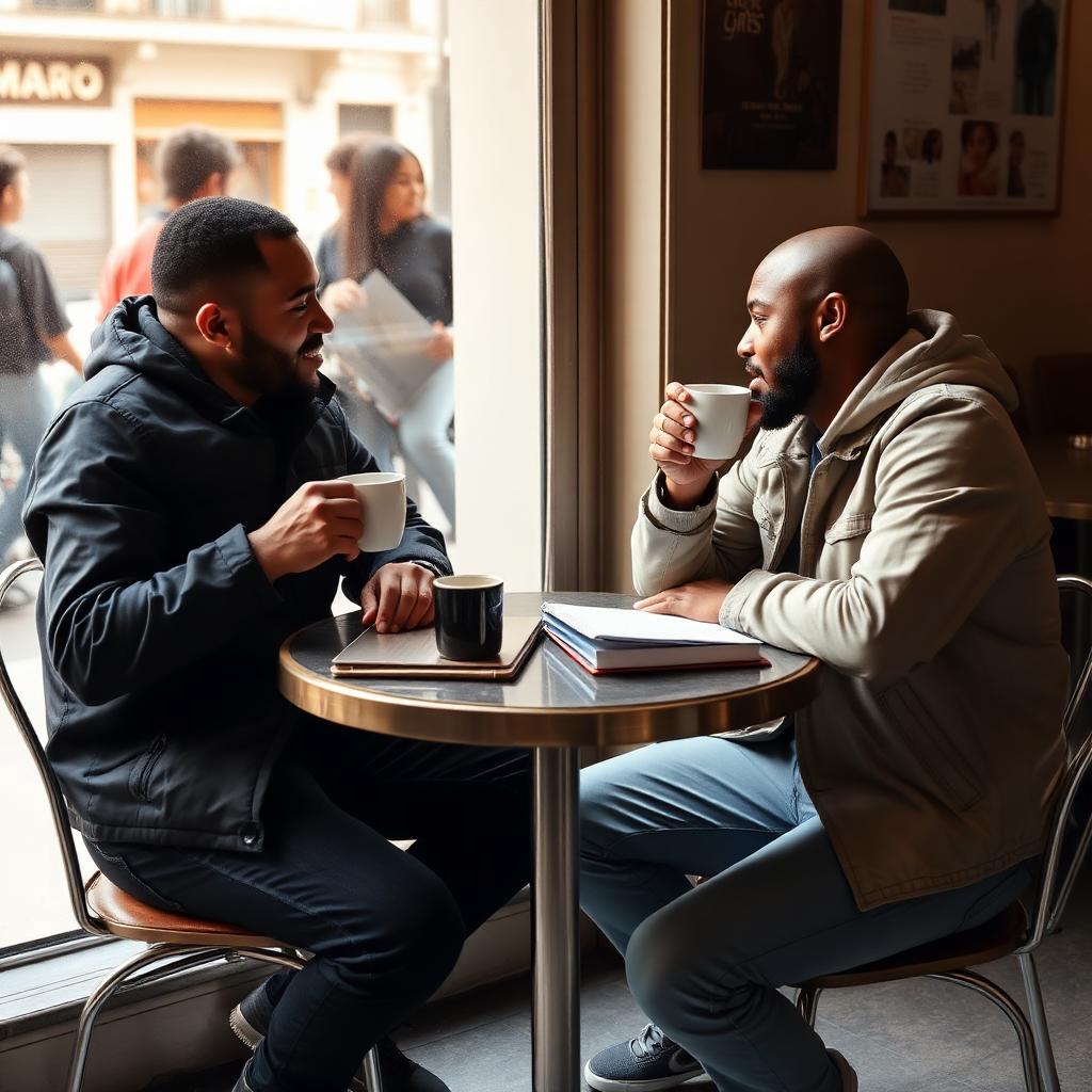 Personas organizando ideas y notas alrededor de una mesa